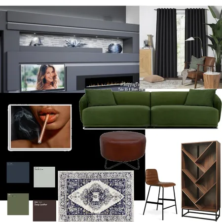 Mancave Interior Design Mood Board by Brenda Maps on Style Sourcebook