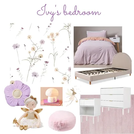 Ivy's bedroom Interior Design Mood Board by tahlia m on Style Sourcebook