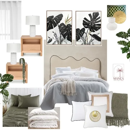 Tropical Resort Bedroom Interior Design Mood Board by Manea Interior Design & Styling on Style Sourcebook