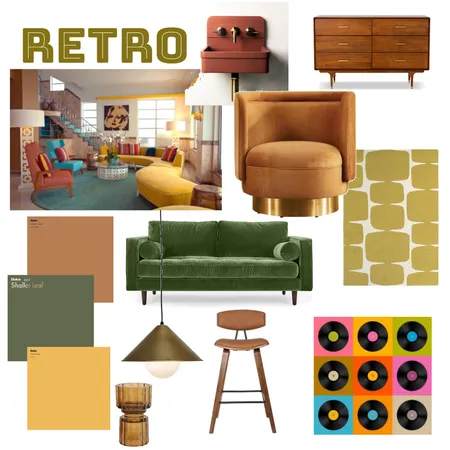 mood board 2 Retro Interior Design Mood Board by Enz on Style Sourcebook