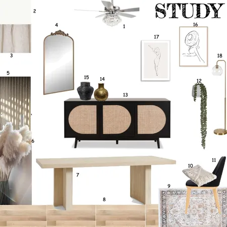 Study Sample Board Interior Design Mood Board by DMcAlister on Style Sourcebook