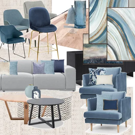 blue Interior Design Mood Board by Colette on Style Sourcebook