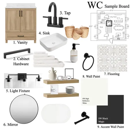 wc sample board Interior Design Mood Board by grollsydney on Style Sourcebook