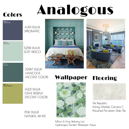 Analogous Interior Design Mood Board by NBNDesign on Style Sourcebook