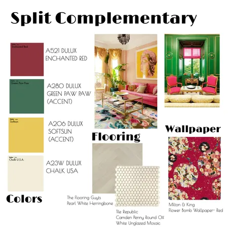 Split Complementary Interior Design Mood Board by NBNDesign on Style Sourcebook