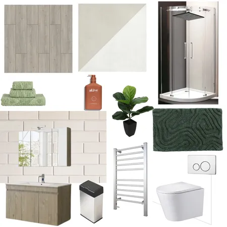 BATHROOM Interior Design Mood Board by Θαλεια Μιχαηλιδου on Style Sourcebook