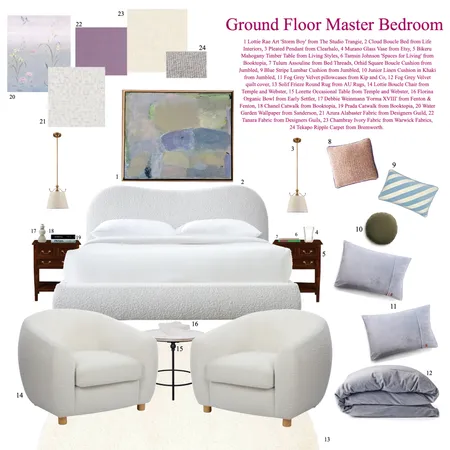 IDI Client Master Bedroom Interior Design Mood Board by ashcarroll on Style Sourcebook