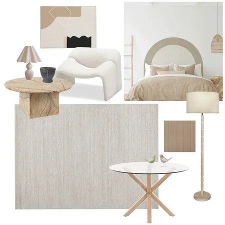 Marigold Suri Natural Interior Design Mood Board by Unitex Rugs on Style Sourcebook