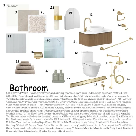 Bathroom Interior Design Mood Board by DBD on Style Sourcebook