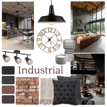 Industrial Interior Design Mood Board by ella_bella on Style Sourcebook