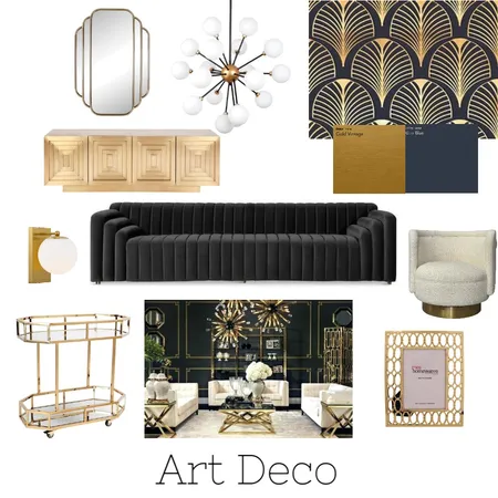 Art Deco Interior Design Mood Board by Efi Papasavva on Style Sourcebook