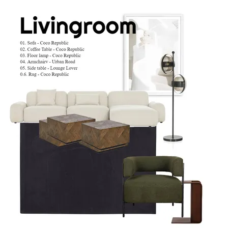 Living Interior Design Mood Board by DoubleBun on Style Sourcebook