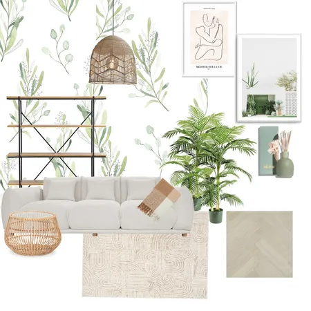 Monochromatic-Green Interior Design Mood Board by Leaf With Anna on Style Sourcebook