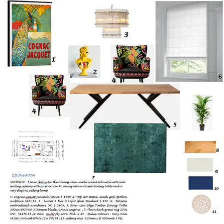 Dining room sample board Interior Design Mood Board by Francesca Castiglioni on Style Sourcebook