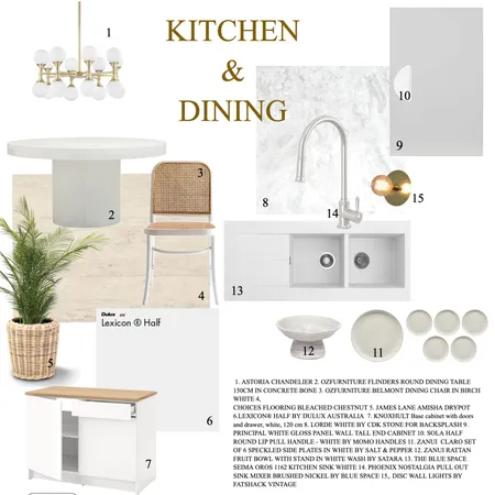 NEUTRAL KITCHEN Interior Design Mood Board by nooreenmulk1 on Style Sourcebook