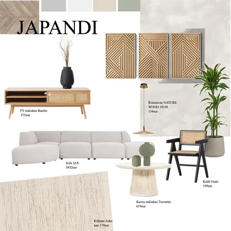 Japandi svetaine Interior Design Mood Board by Aiste on Style Sourcebook