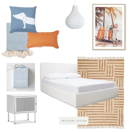 Boy's coastal bedroom Interior Design Mood Board by envisual design on Style Sourcebook