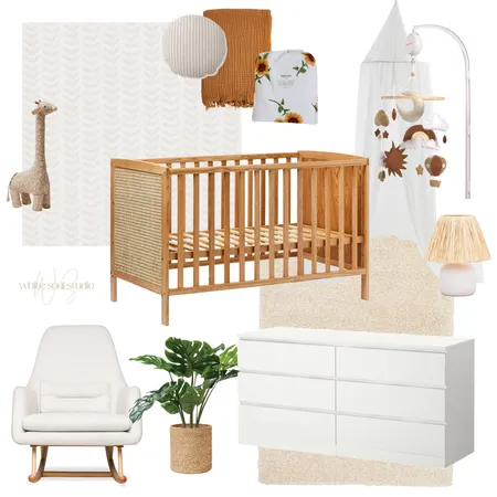 Mood Board - Nursery girl Interior Design Mood Board by White Soul Studio on Style Sourcebook