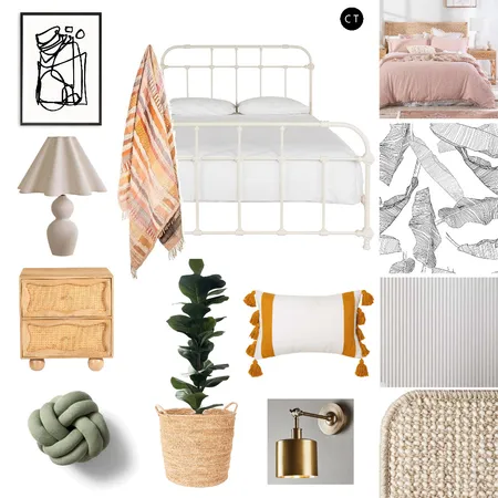 Whimsy Bedroom Interior Design Mood Board by Carly Thorsen Interior Design on Style Sourcebook