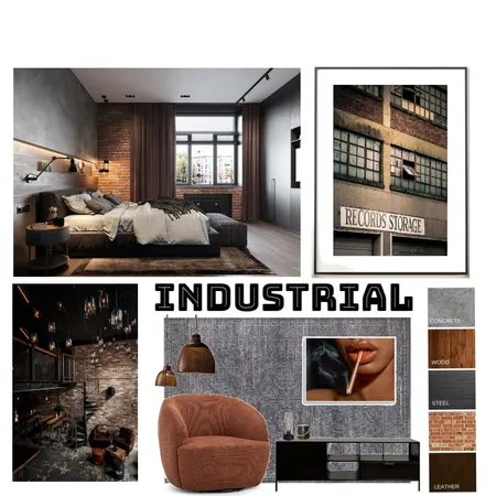 Industrial Interior Design Mood Board by GM on Style Sourcebook