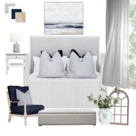 Mel - Guest Room Interior Design Mood Board by Style My Home - Hamptons Inspired Interiors on Style Sourcebook
