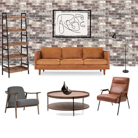 industrial lounge Interior Design Mood Board by sara on Style Sourcebook