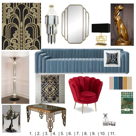 ART DECO Interior Design Mood Board by legs1164 on Style Sourcebook