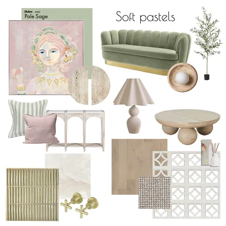 Soft Pastels Interior Design Mood Board by Elizabeth G Interiors on Style Sourcebook