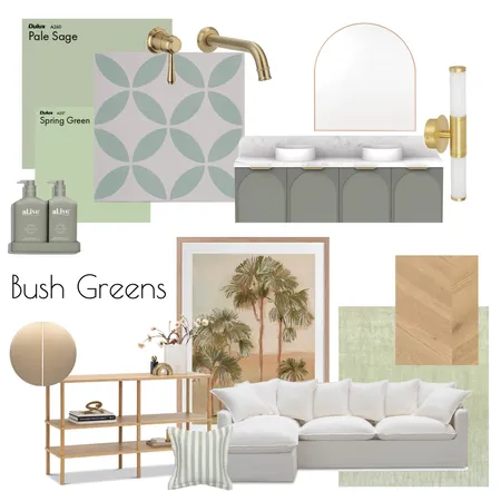 bush greens Interior Design Mood Board by Elizabeth G Interiors on Style Sourcebook