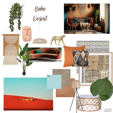 Bohemian Interior Design Mood Board by dolphitash on Style Sourcebook