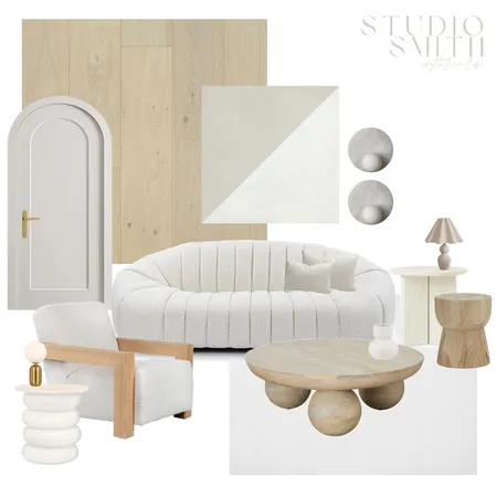 White and Dreaming Living Room Interior Design Mood Board by Studio Smith Interiors on Style Sourcebook