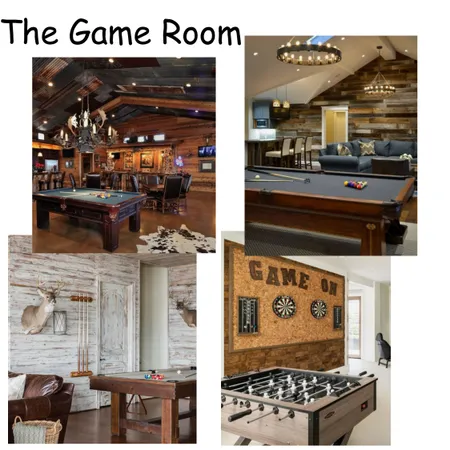 rustic game room Interior Design Mood Board by Beverly Zaske on Style Sourcebook