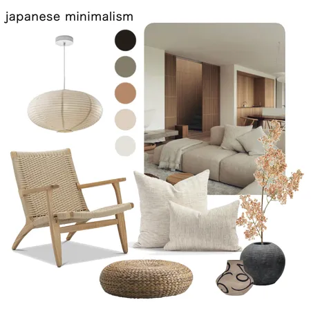 Japanese living room Interior Design Mood Board by jillyzdunich on Style Sourcebook