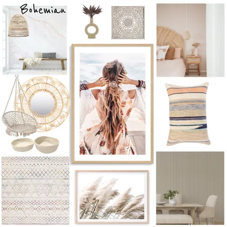 Bohemian Style Interior Design Mood Board by Melrey on Style Sourcebook