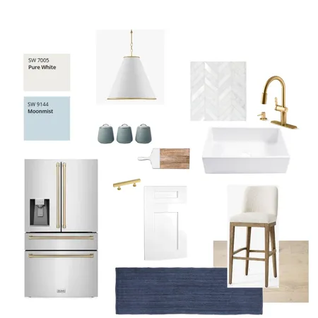 Monochromatic Kitchen Interior Design Mood Board by jordanworkinteriors on Style Sourcebook