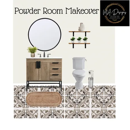 Powder Room Makeover Interior Design Mood Board by mambro on Style Sourcebook