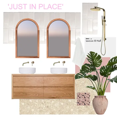 Lux Blushed Ensuite Interior Design Mood Board by Just In Place on Style Sourcebook