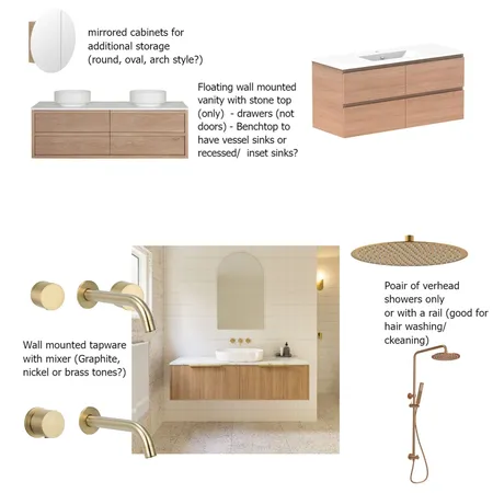 Michelle bathroom choices Interior Design Mood Board by Lady Darwin Design on Style Sourcebook