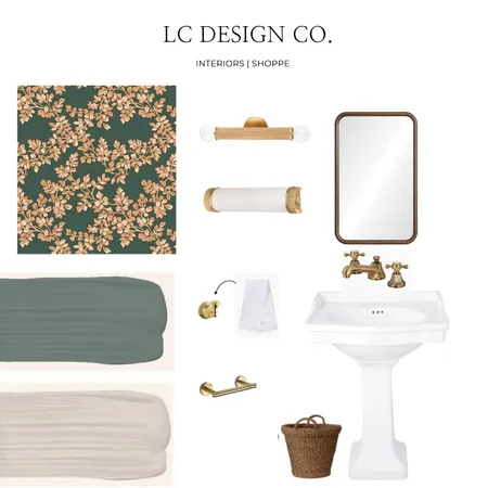 giovanna powder room Interior Design Mood Board by LC Design Co. on Style Sourcebook