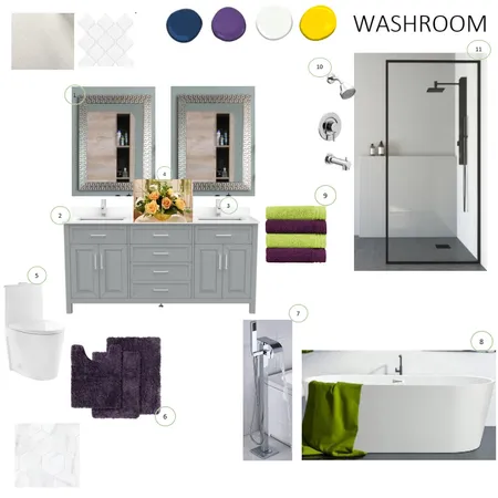 Washroom Interior Design Mood Board by ndesigns on Style Sourcebook