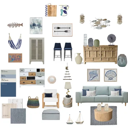 Coastal Rustic Interior Design Mood Board by tamilcollins@icloud.com on Style Sourcebook