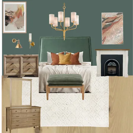 master bed green Interior Design Mood Board by Ruth Fisher on Style Sourcebook