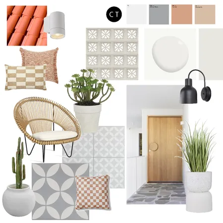 Modern Mediterranean Exterior Interior Design Mood Board by Carly Thorsen Interior Design on Style Sourcebook