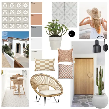 Modern Mediterranean Exterior Concept Interior Design Mood Board by Carly Thorsen Interior Design on Style Sourcebook