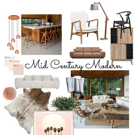 Mid Century Modern 2 Interior Design Mood Board by coastshack on Style Sourcebook