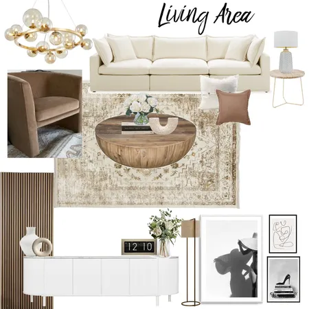 Living Area Interior Design Mood Board by Isabel Keyser on Style Sourcebook