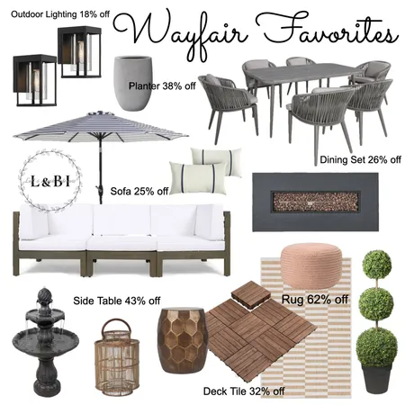 WayFair Outdoor Living Interior Design Mood Board by Loft&Blush on Style Sourcebook