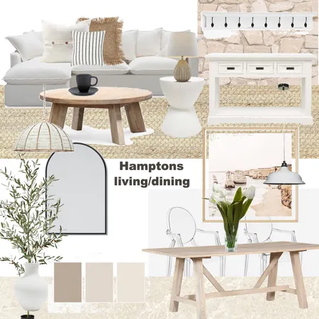 hamptons living/dining Interior Design Mood Board by phoebep on Style Sourcebook