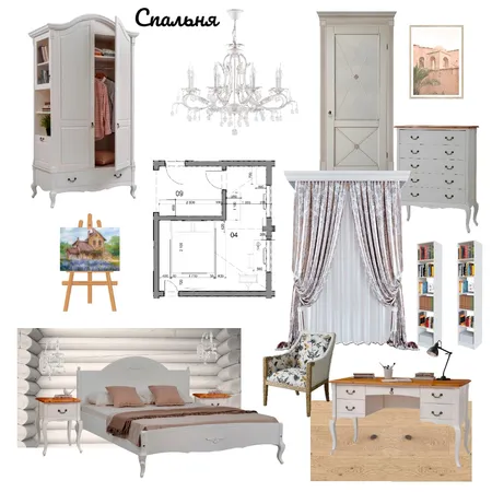 Спальня заказчицы Interior Design Mood Board by Maria2023 on Style Sourcebook