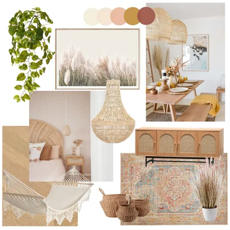 Boho Chic Interior Design Mood Board by Zoe Katy on Style Sourcebook